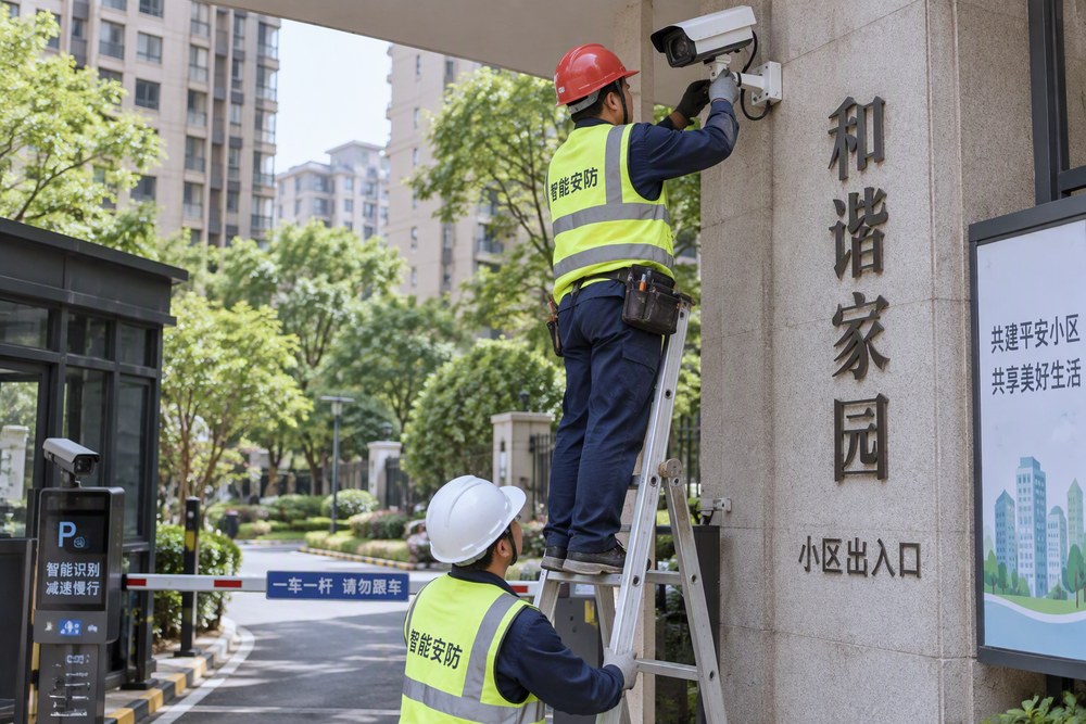 老旧小区视频监控升级案例：点位复核、布线改造与调试