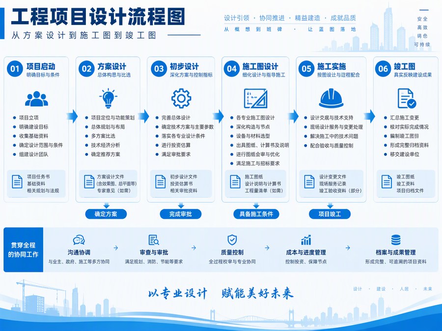 带你弄清楚工程项目设计流程